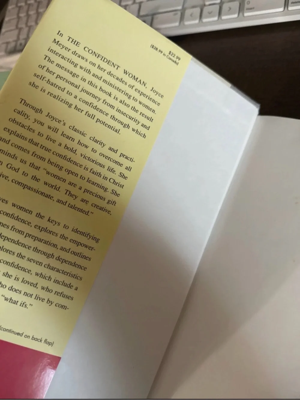 The Confident Woman by Joyce Meyer - Cream & Mauve Hardcover